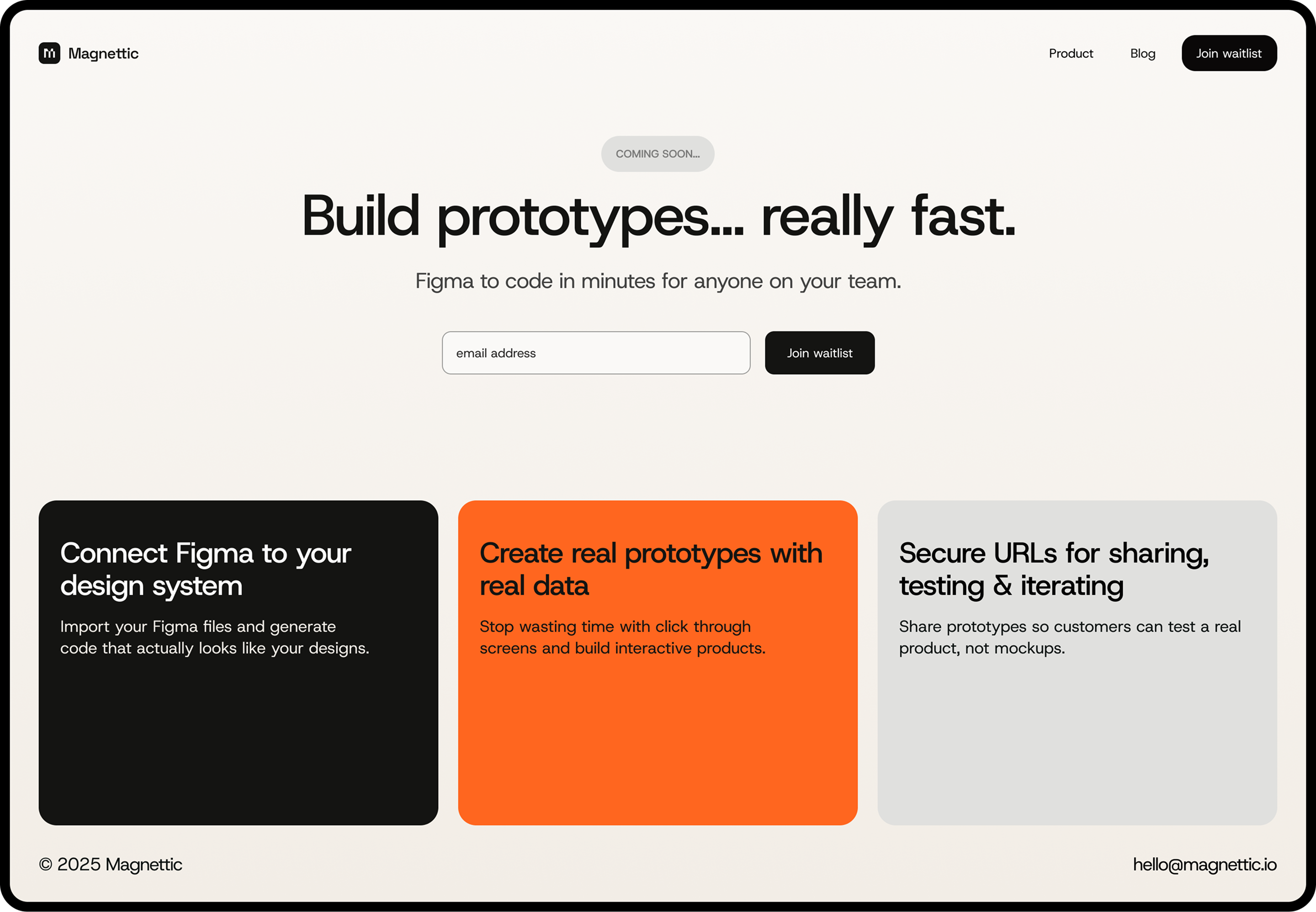 Magnettic Marketing home page